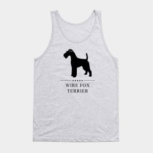 Wire Fox Terrier Black Silhouette Tank Top